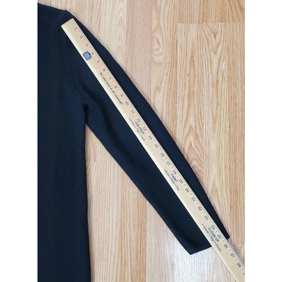 Talbots large knit long line open cardigan sweater black long sleeve whimsygoth - Picture 11 of 12